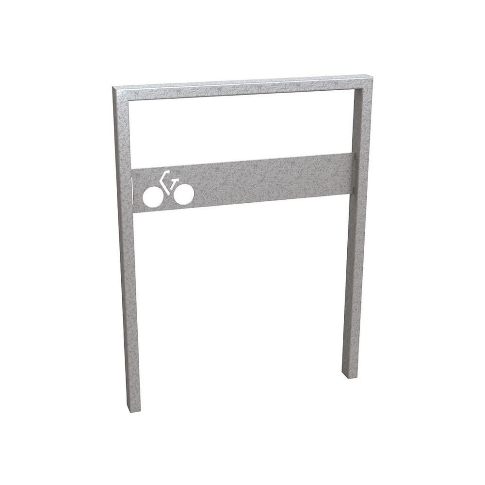 Appui vélos Milan Galva - Version signalétique vélo - Scellement direct - PROCITY - 204018