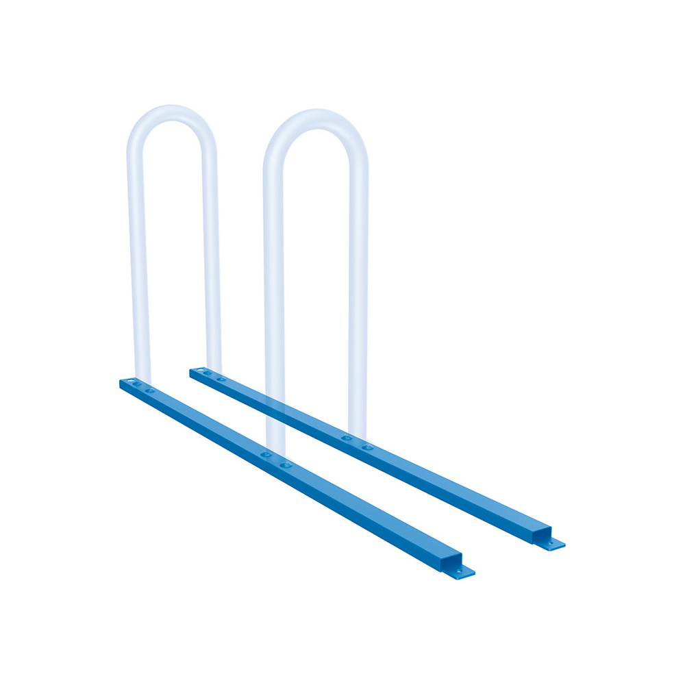 Chassis pour appuis vélos sur platines RAL5010 - Module complémentaire 2 places - PROCITY - 204023.5010