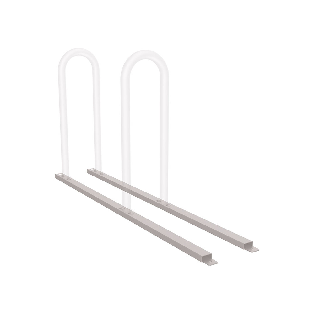 Chassis pour appuis vélos sur platines RAL7044 - Module complémentaire 2 places - PROCITY - 204023.7044