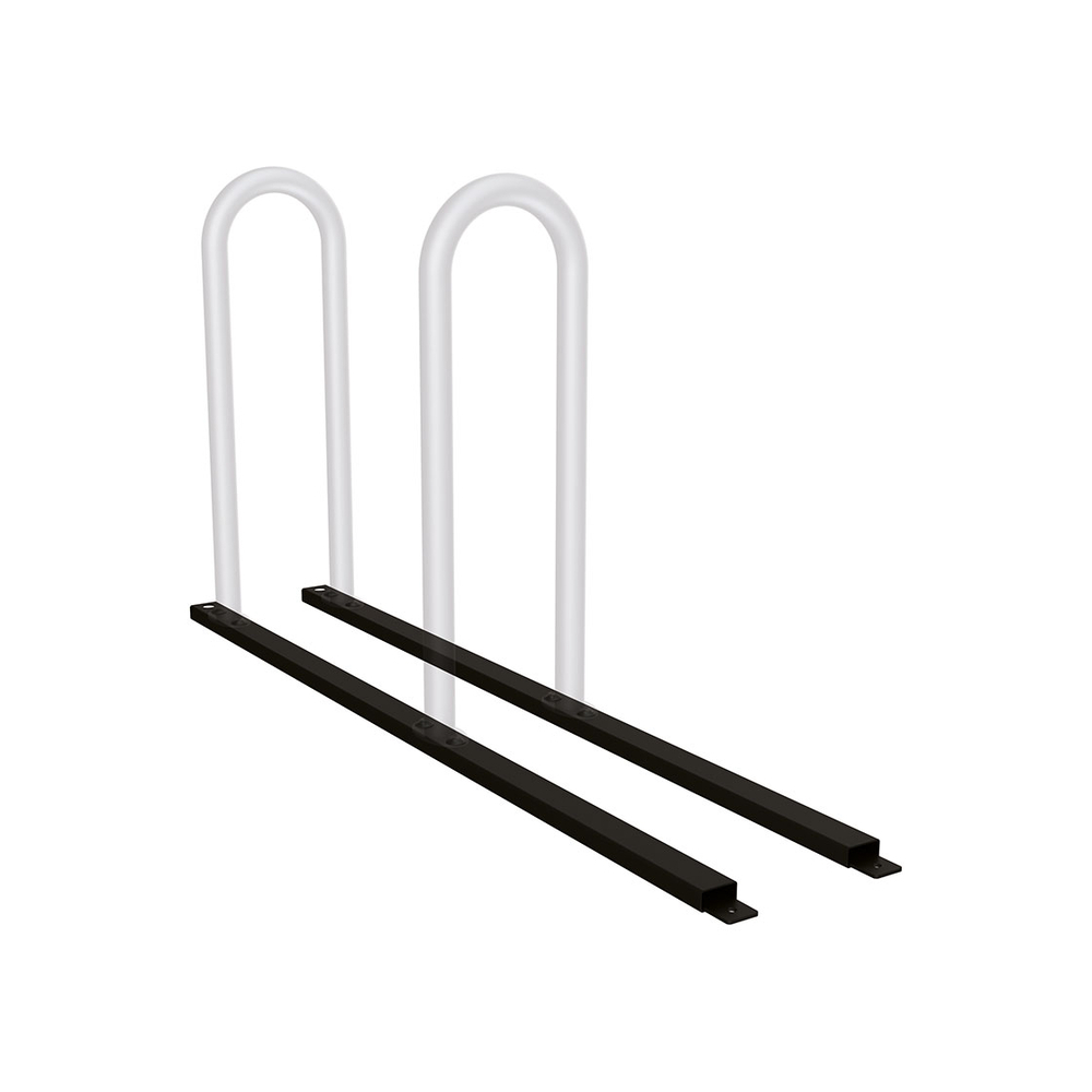 Chassis pour appuis vélos sur platines RAL9005 - Module complémentaire 2 places - PROCITY - 204023.9005