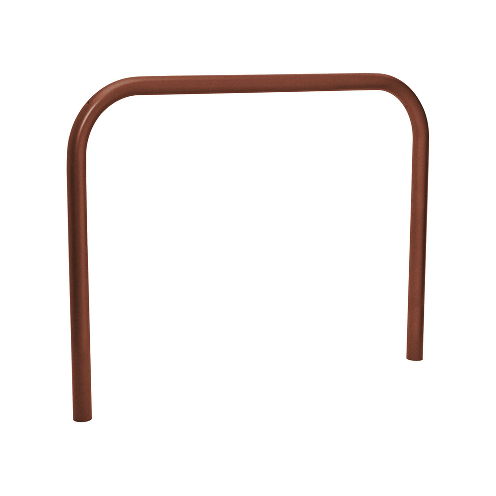 Arceau simple Ø60mm Aspect Corten - 1500mm - Scellement direct - Peint sur zinc - PROCITY - 204037.S025