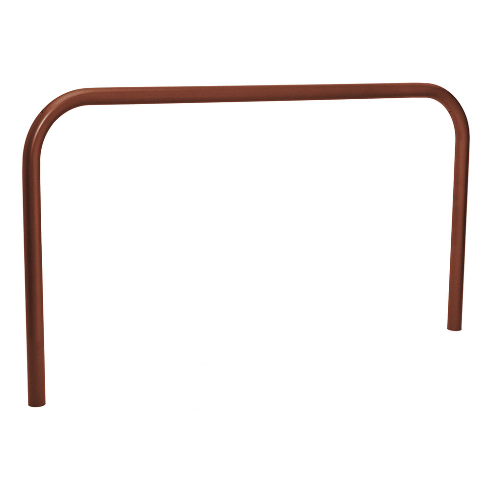 Arceau simple Ø60mm Aspect Corten - 2000mm - Scellement direct - Peint sur galva - PROCITY - 204058.S025