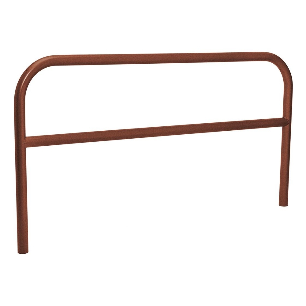 Arceau renforcé Ø60mm Aspect Corten - 2000mm - Scellement direct - Peint sur galva - PROCITY - 204258.S025