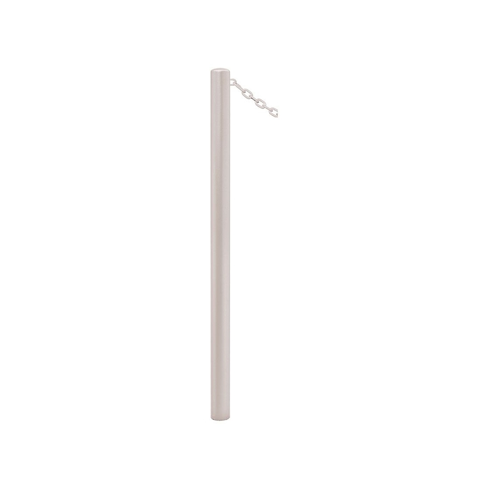 Potelet Carrefour à chaînes RAL7044 - Potelet Ø60mm - 1 anneau - Peint sur galva - PROCITY - 204331.7044