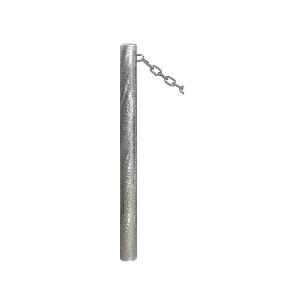 Potelet Carrefour Galva à chaînes Galva - Potelet Ø76mm - 1 anneau - PROCITY - 204361