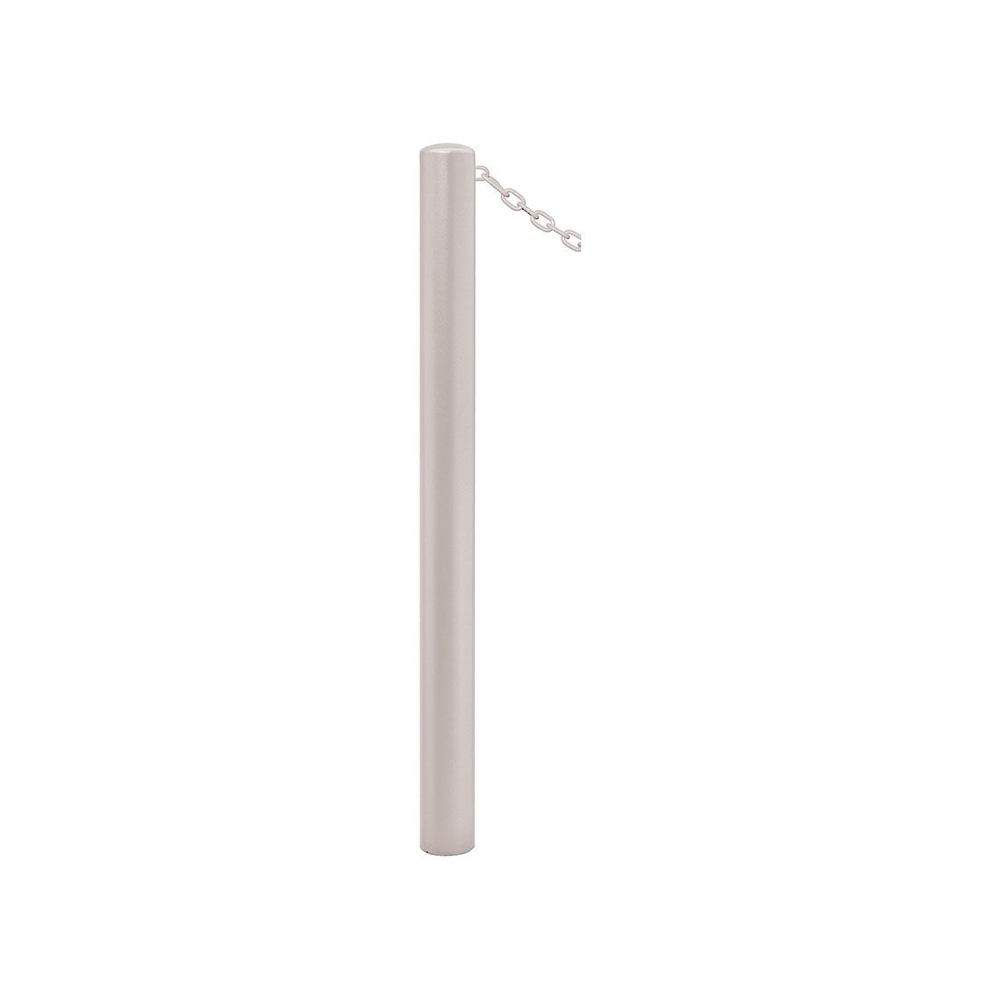 Potelet Carrefour à chaînes RAL7044 - Potelet Ø76mm - 1 anneau - Peint sur zinc - PROCITY - 204668.7044