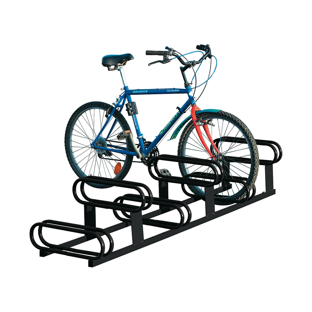 Support cycles 6 places emplacements décalés RAL9005 - PROCITY - 204711.9005