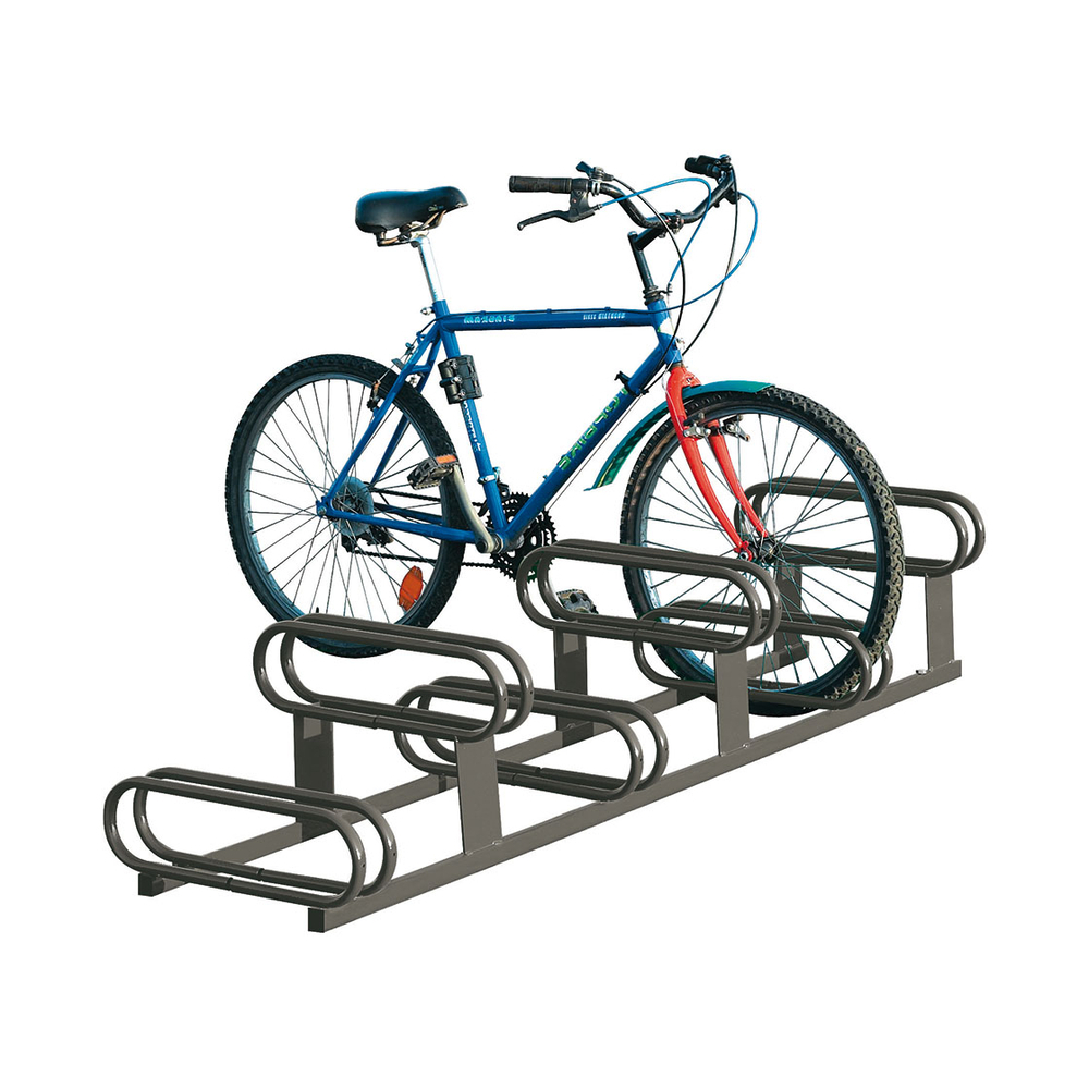 Support cycles 6 places emplacements décalés Gris PROCITY - 204711.GPRO