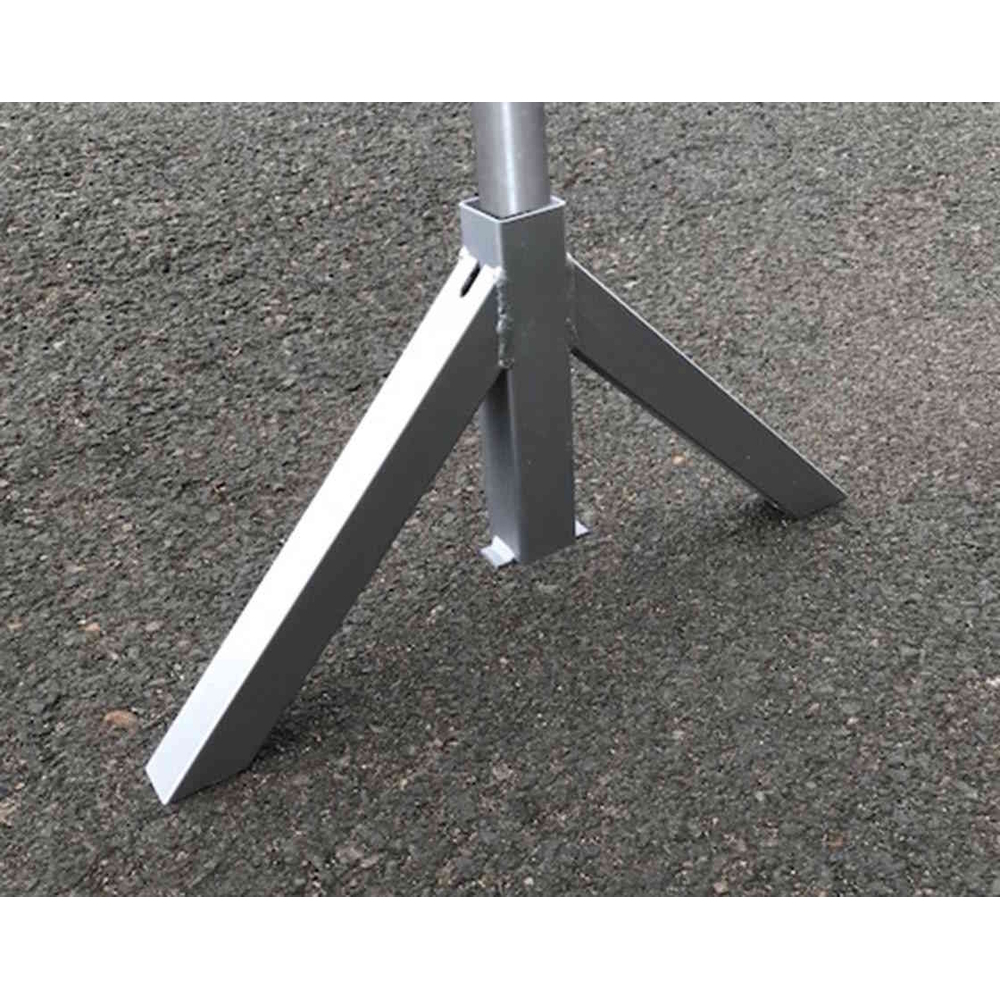 Pieds amovibles pour tube Ø35mm Galva - PROCITY - 205020