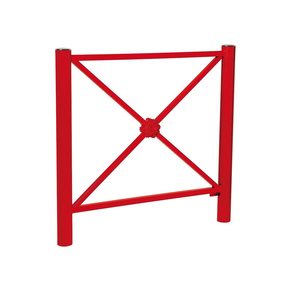 Barrière Province Inox brossé RAL3020 - 1072 - Rosace - PROCITY - 206047.3020