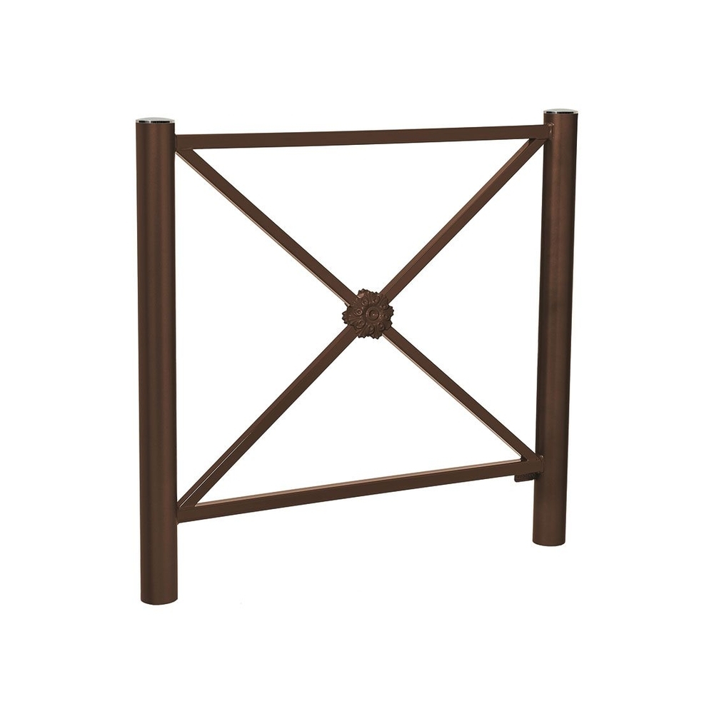 Barrière Province Inox brossé RAL8017 - 1072 - Rosace - PROCITY - 206047.8017