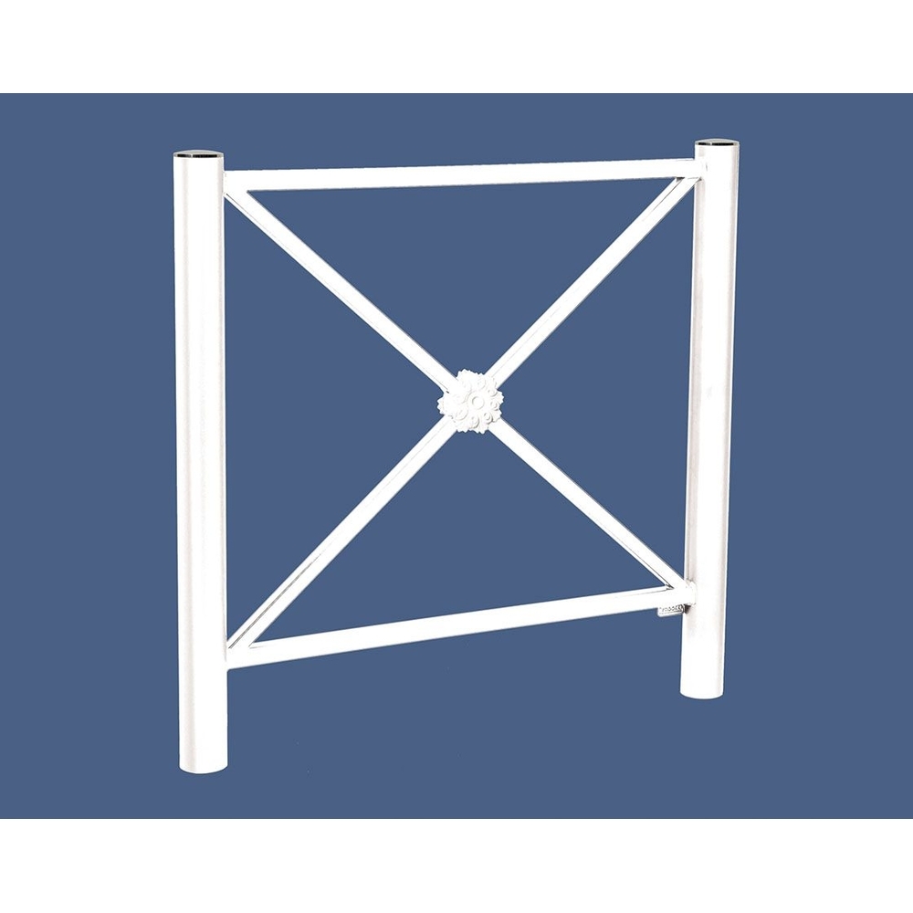 Barrière Province Inox brossé RAL9010 - 1072 - Rosace - PROCITY - 206047.9010