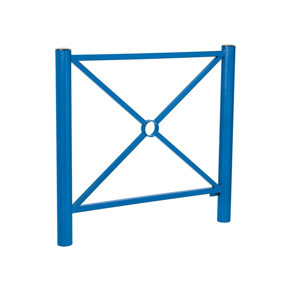 Barrière Province Inox brossé RAL5010 - 1072 - Simple croix - PROCITY - 206056.5010