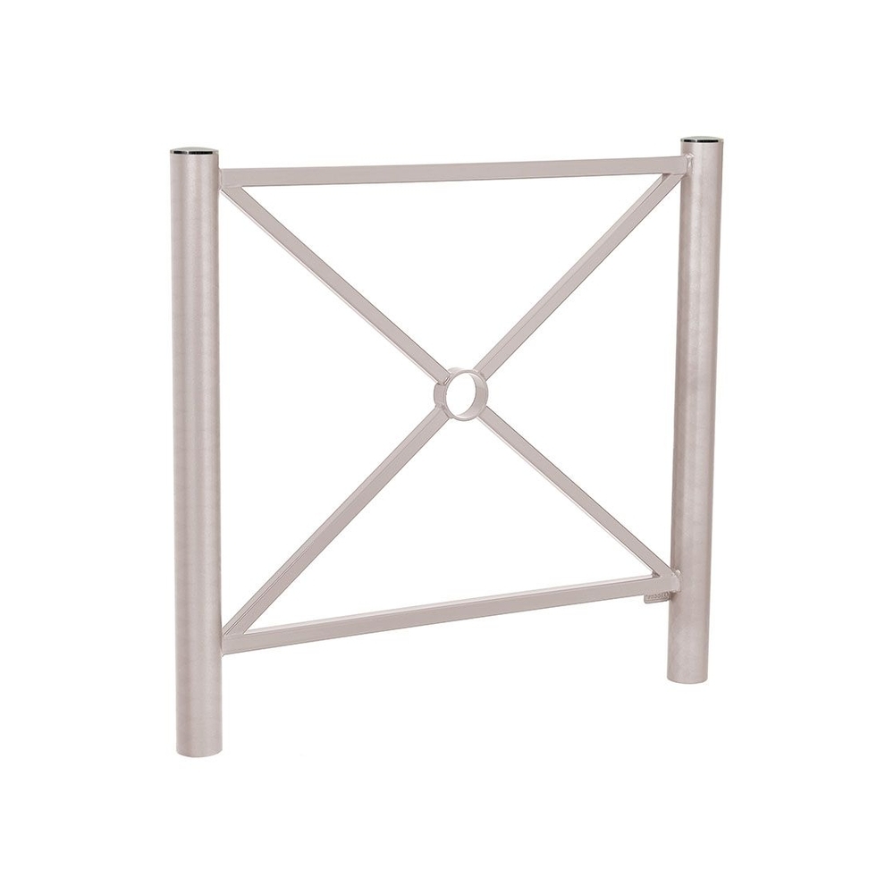 Barrière Province Inox brossé RAL7044 - 1072 - Simple croix - PROCITY - 206056.7044