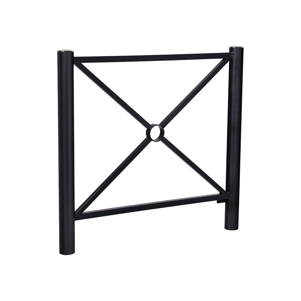 Barrière Province Inox brossé RAL9005 - 1072 - Simple croix - PROCITY - 206056.9005