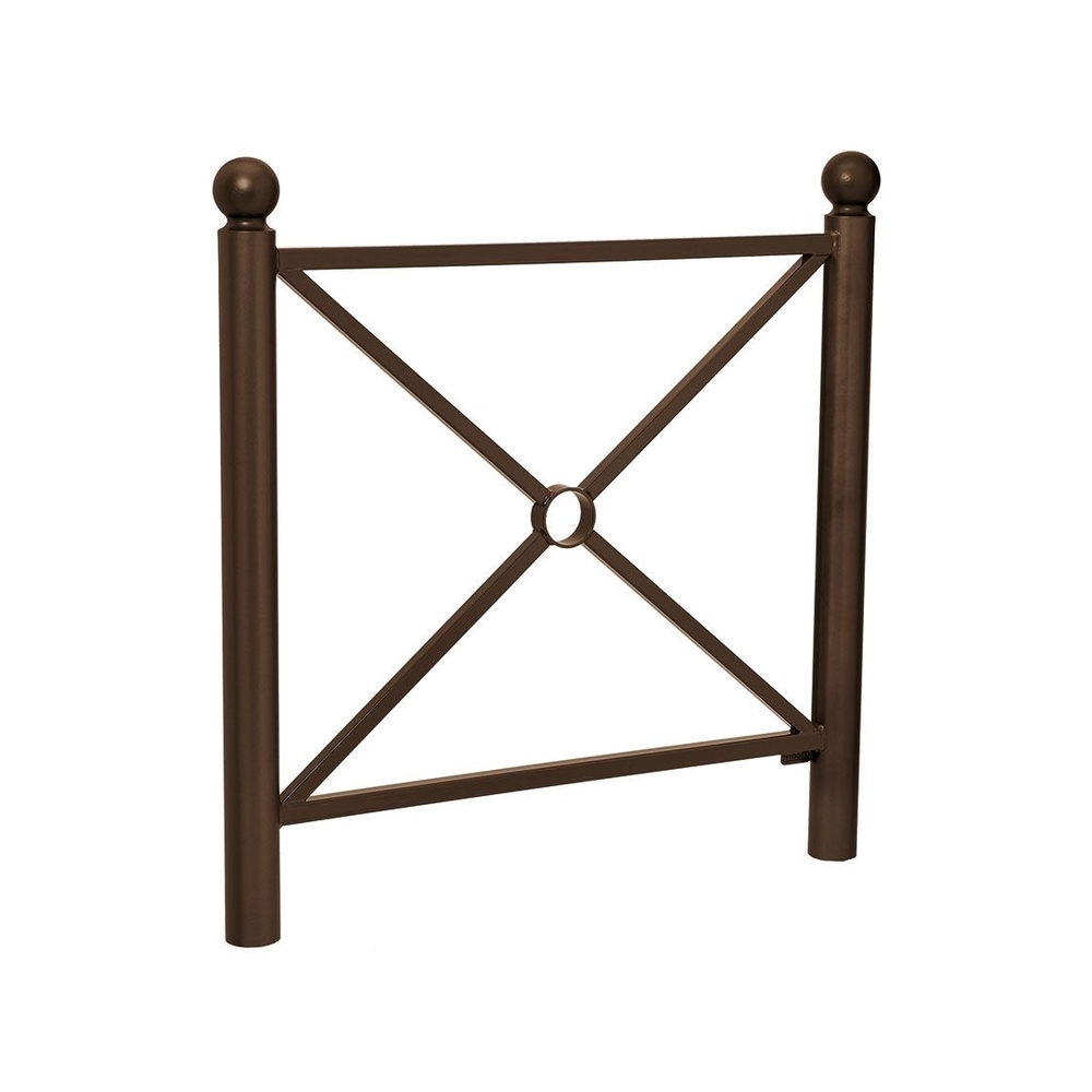 Barrière Province Boule RAL8017 - 1072 - Simple croix - PROCITY - 206066.8017