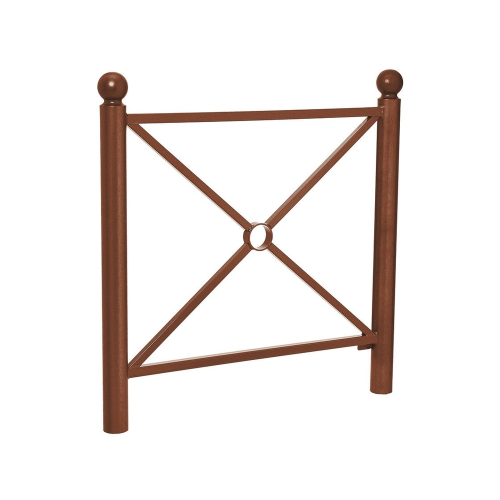 Barrière Province Boule Aspect Corten - 1072 - Simple croix - PROCITY - 206066.S025