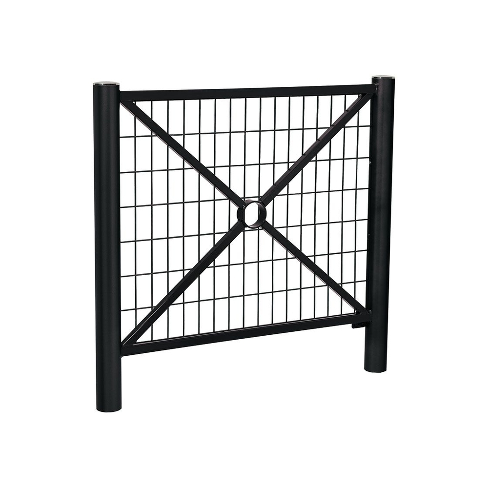 Barrière Province Inox brossé RAL9005 - 1072 - Grillagée - PROCITY - 206078.9005