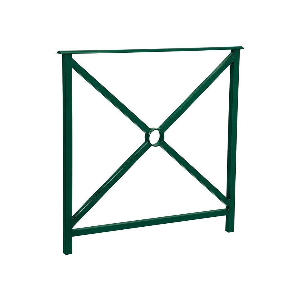 Barrière main courante Héritage RAL6005 - 800mm - Simple croix - Sans crosse - PROCITY - 206130.6005