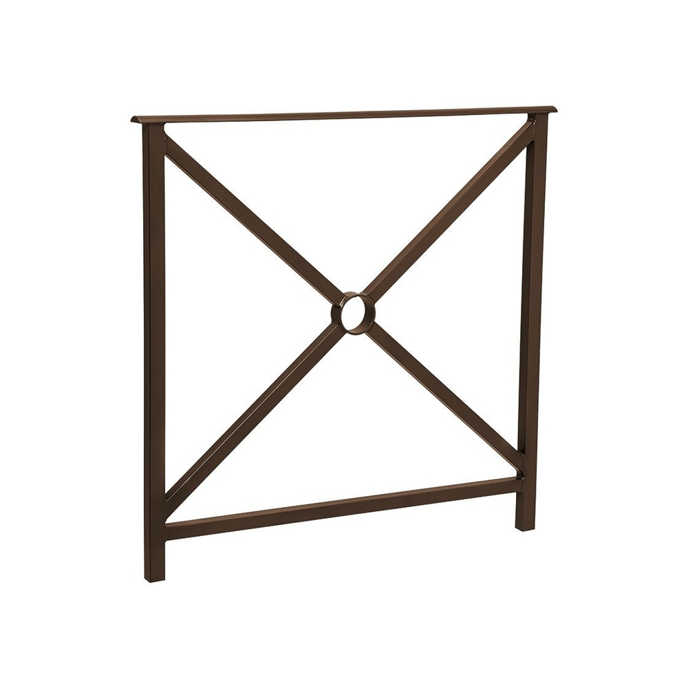 Barrière main courante Héritage RAL8017 - 800mm - Simple croix - Sans crosse - PROCITY - 206130.8017