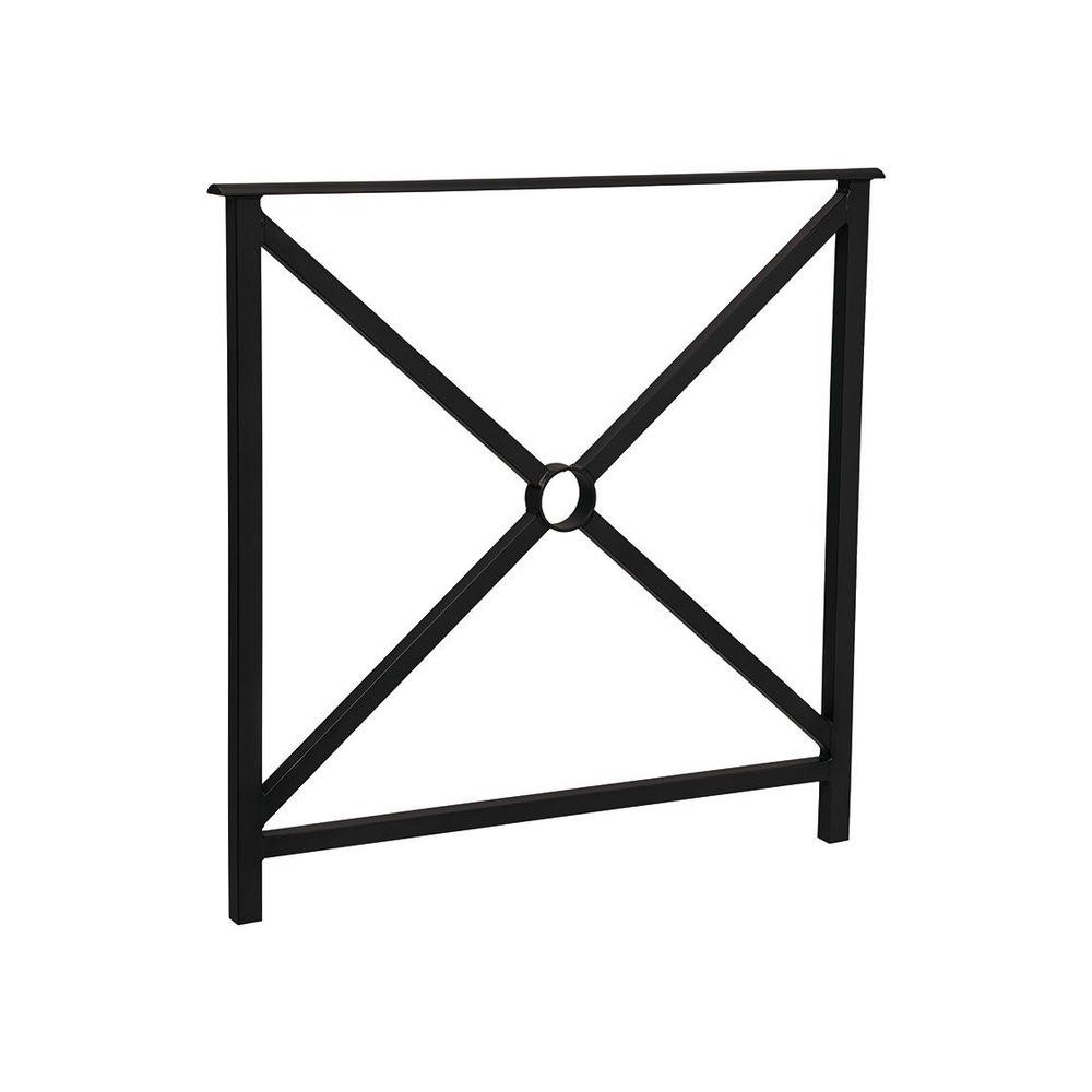 Barrière main courante Héritage RAL9005 - 800mm - Simple croix - Sans crosse - PROCITY - 206130.9005