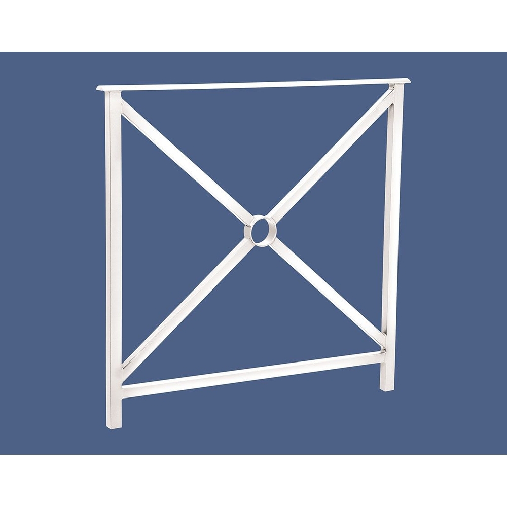 Barrière main courante Héritage RAL9010 - 800mm - Simple croix - Sans crosse - PROCITY - 206130.9010