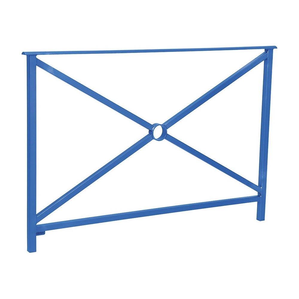 Barrière main courante Héritage RAL5010 - 1500mm - Simple croix - Sans crosse - PROCITY - 206131.5010