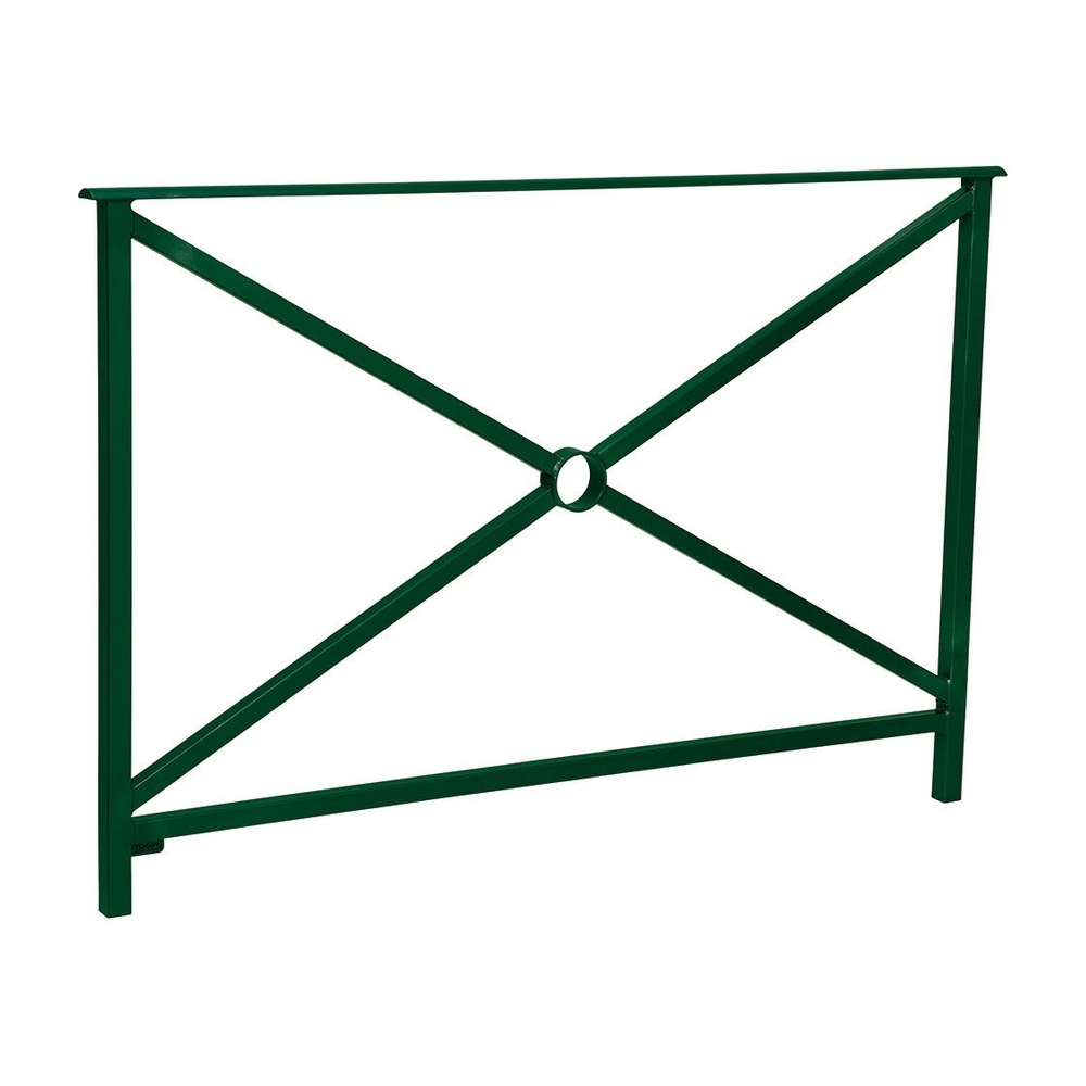 Barrière main courante Héritage RAL6005 - 1500mm - Simple croix - Sans crosse - PROCITY - 206131.6005