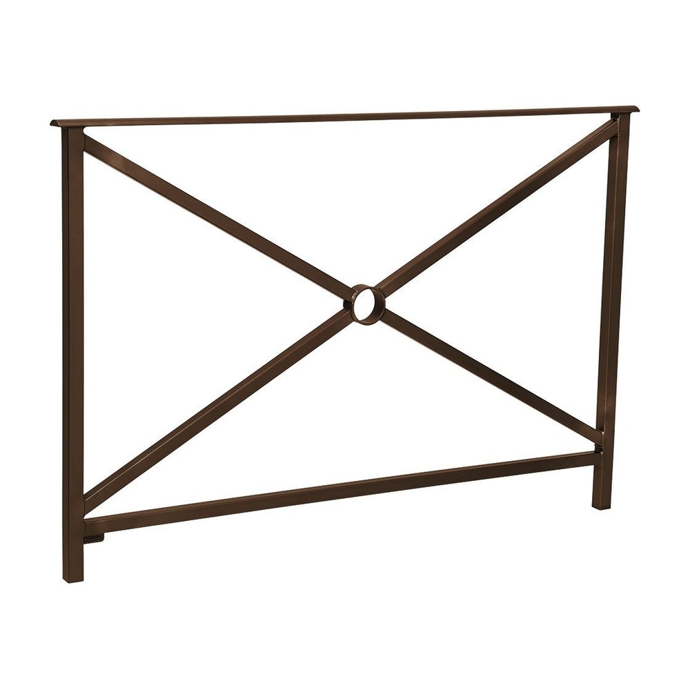 Barrière main courante Héritage RAL8017 - 1500mm - Simple croix - Sans crosse - PROCITY - 206131.8017