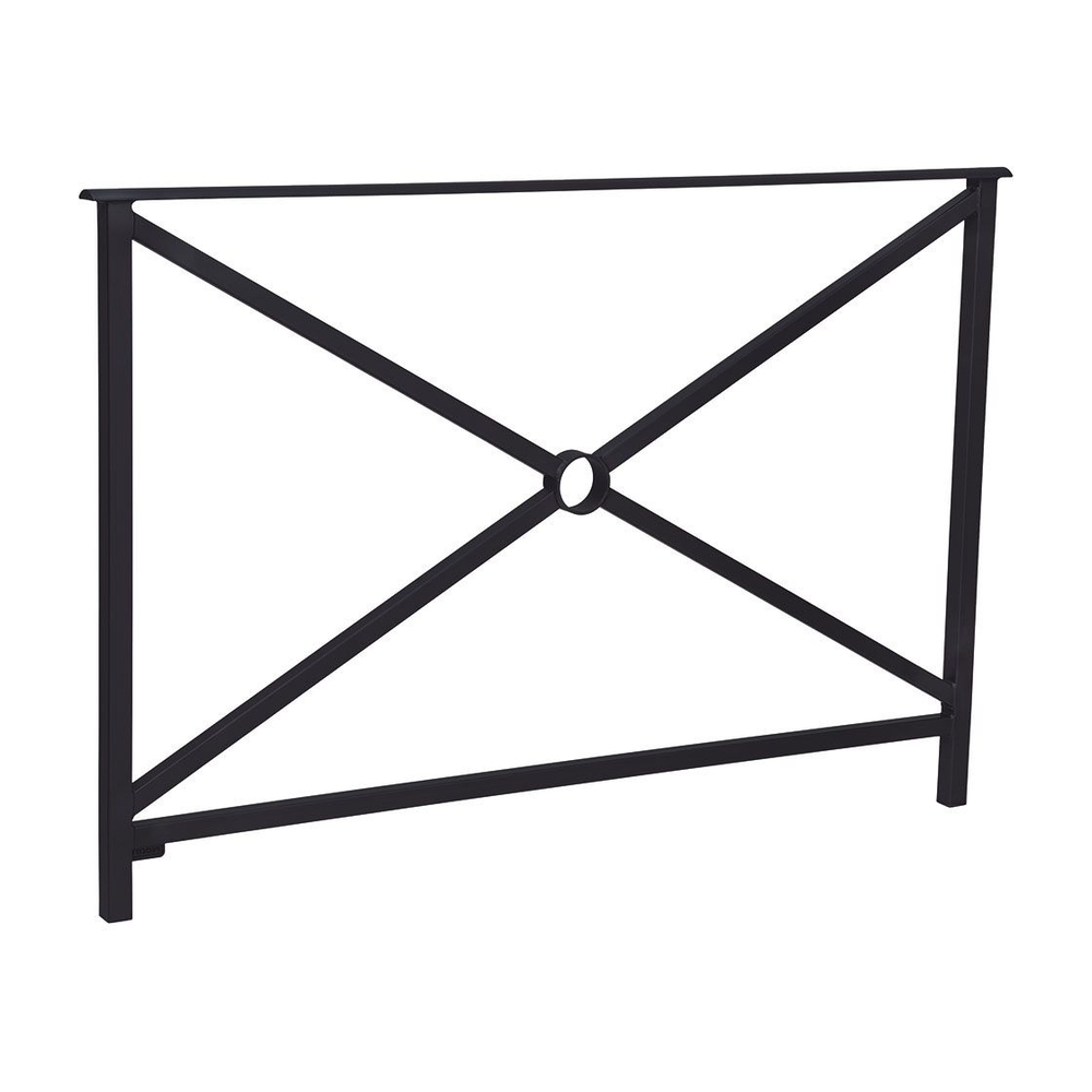 Barrière main courante Héritage RAL9005 - 1500mm - Simple croix - Sans crosse - PROCITY - 206131.9005