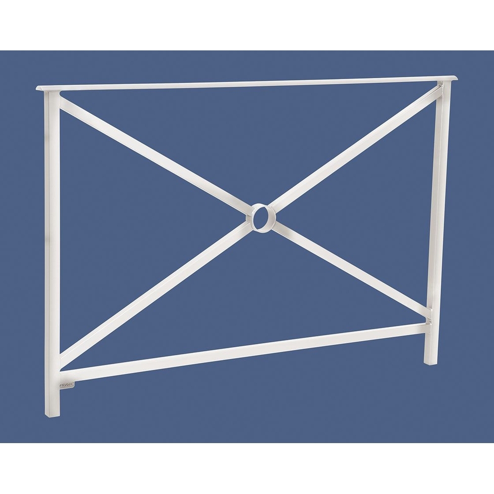 Barrière main courante Héritage RAL9010 - 1500mm - Simple croix - Sans crosse - PROCITY - 206131.9010