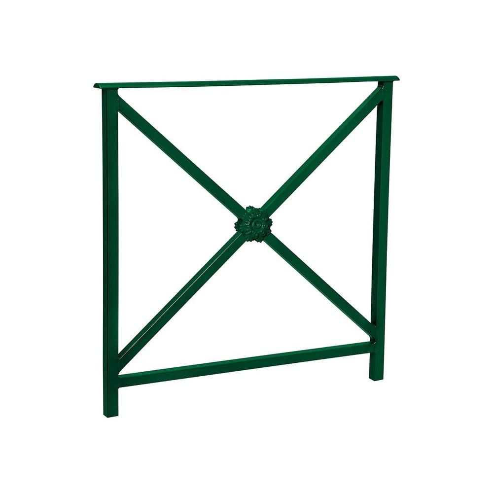Barrière main courante Héritage RAL6005 - 800mm - Rosace - Sans crosse - PROCITY - 206132.6005