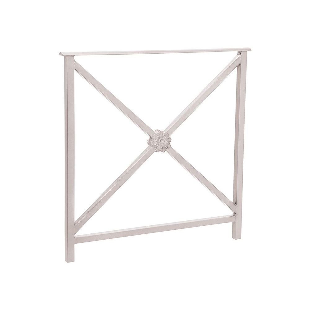 Barrière main courante Héritage RAL7044 - 800mm - Rosace - Sans crosse - PROCITY - 206132.7044
