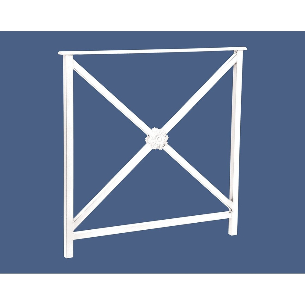 Barrière main courante Héritage RAL9010 - 800mm - Rosace - Sans crosse - PROCITY - 206132.9010