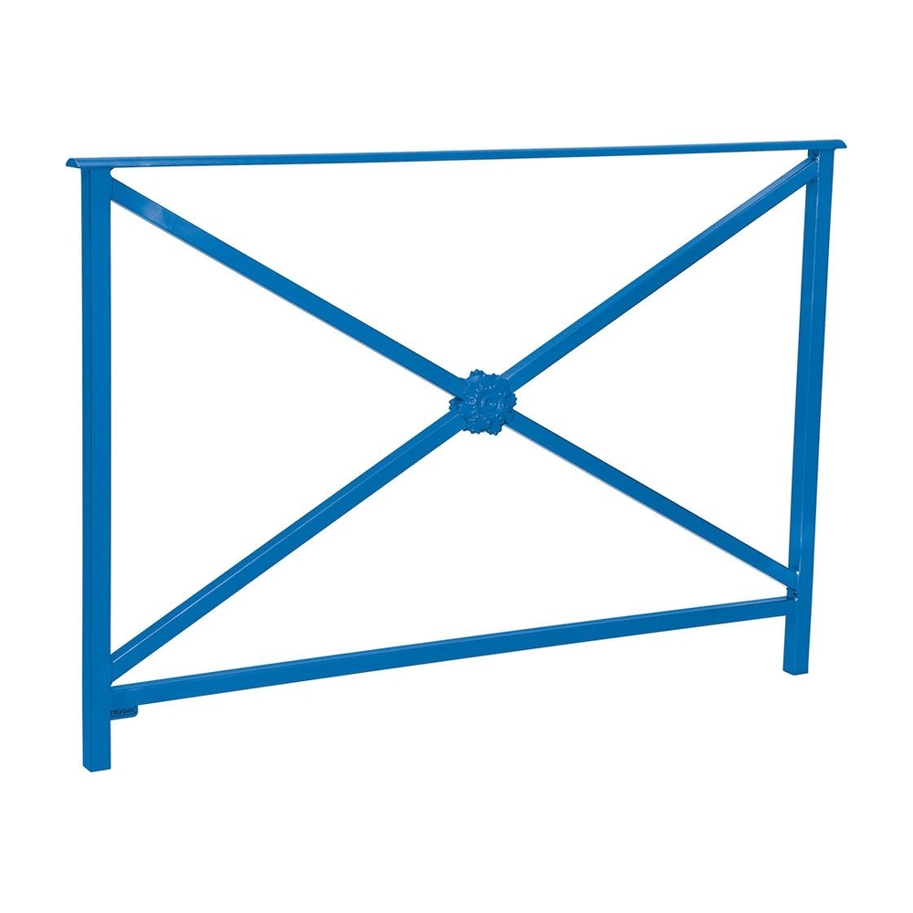 Barrière main courante Héritage RAL5010 - 1500mm - Rosace - Sans crosse - PROCITY - 206133.5010