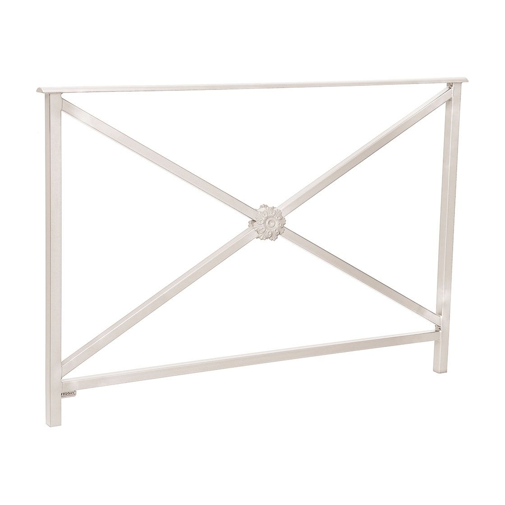 Barrière main courante Héritage RAL7044 - 1500mm - Rosace - Sans crosse - PROCITY - 206133.7044