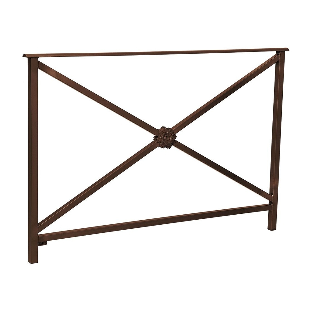 Barrière main courante Héritage RAL8017 - 1500mm - Rosace - Sans crosse - PROCITY - 206133.8017
