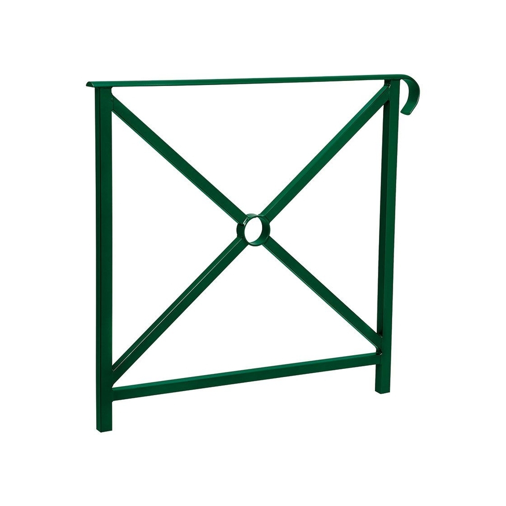 Barrière main courante Héritage RAL6005 - 800mm - Simple croix - Simple crosse - PROCITY - 206140.6005