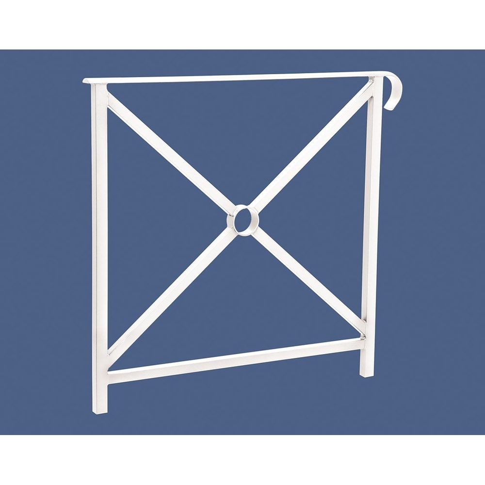 Barrière main courante Héritage RAL9010 - 800mm - Simple croix - Simple crosse - PROCITY - 206140.9010