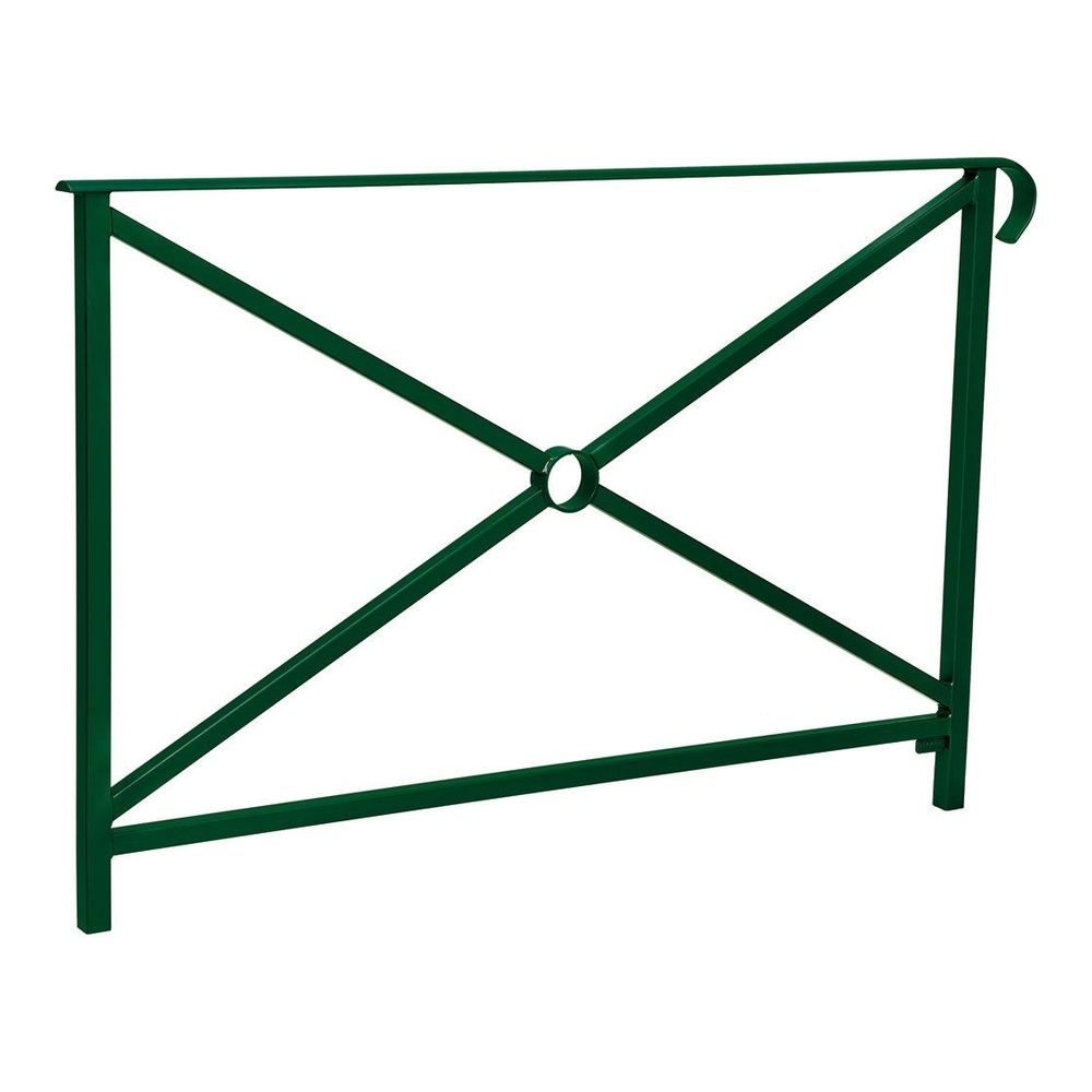 Barrière main courante Héritage RAL6005 - 1500mm - Simple croix - Simple crosse - PROCITY - 206141.6005