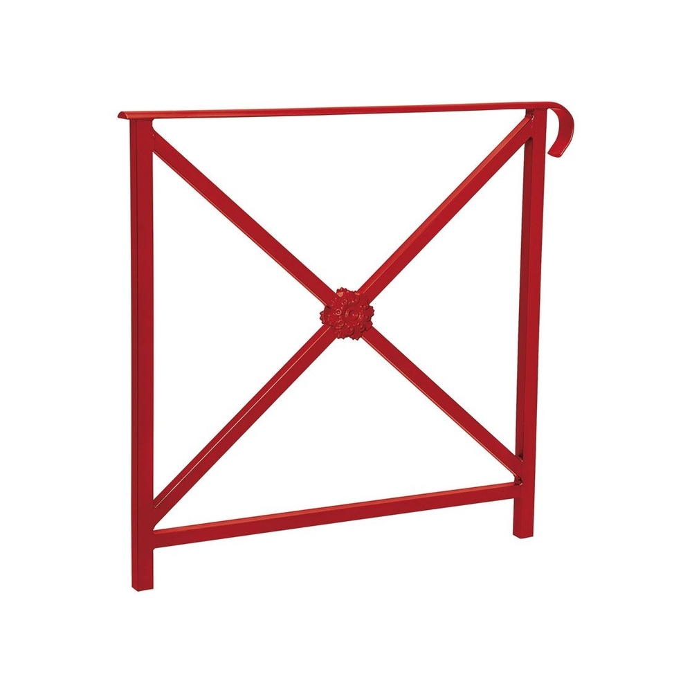 Barrière main courante Héritage RAL3004 - 800mm - Rosace - Simple crosse - PROCITY - 206142.3004