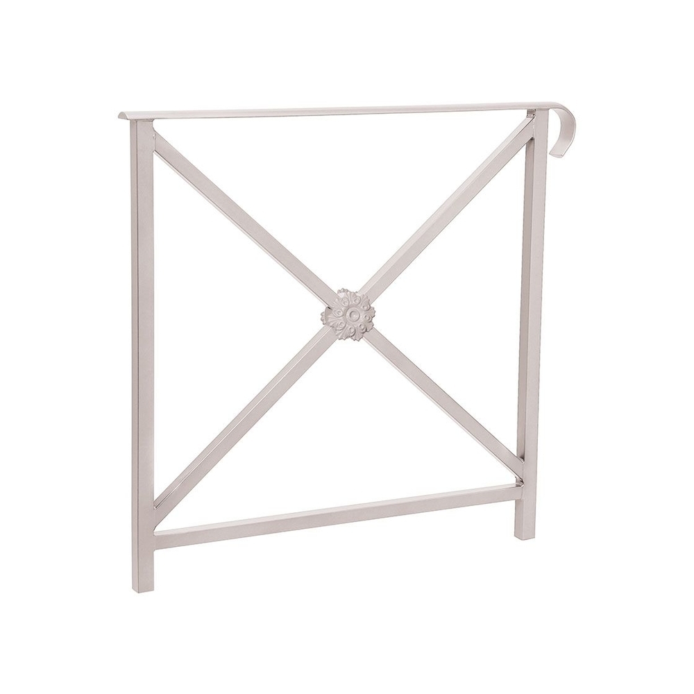 Barrière main courante Héritage RAL7044 - 800mm - Rosace - Simple crosse - PROCITY - 206142.7044