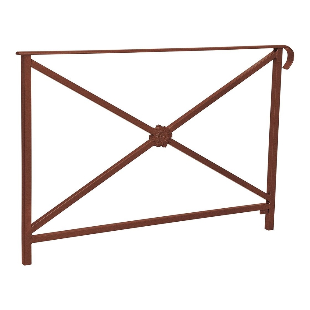 Barrière main courante Héritage Aspect Corten - 1500mm - Rosace - Simple crosse - PROCITY - 206143.S025