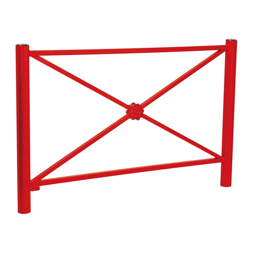 Barrière Province Inox brossé RAL3020 - 1572mm - Rosace - PROCITY - 206147.3020