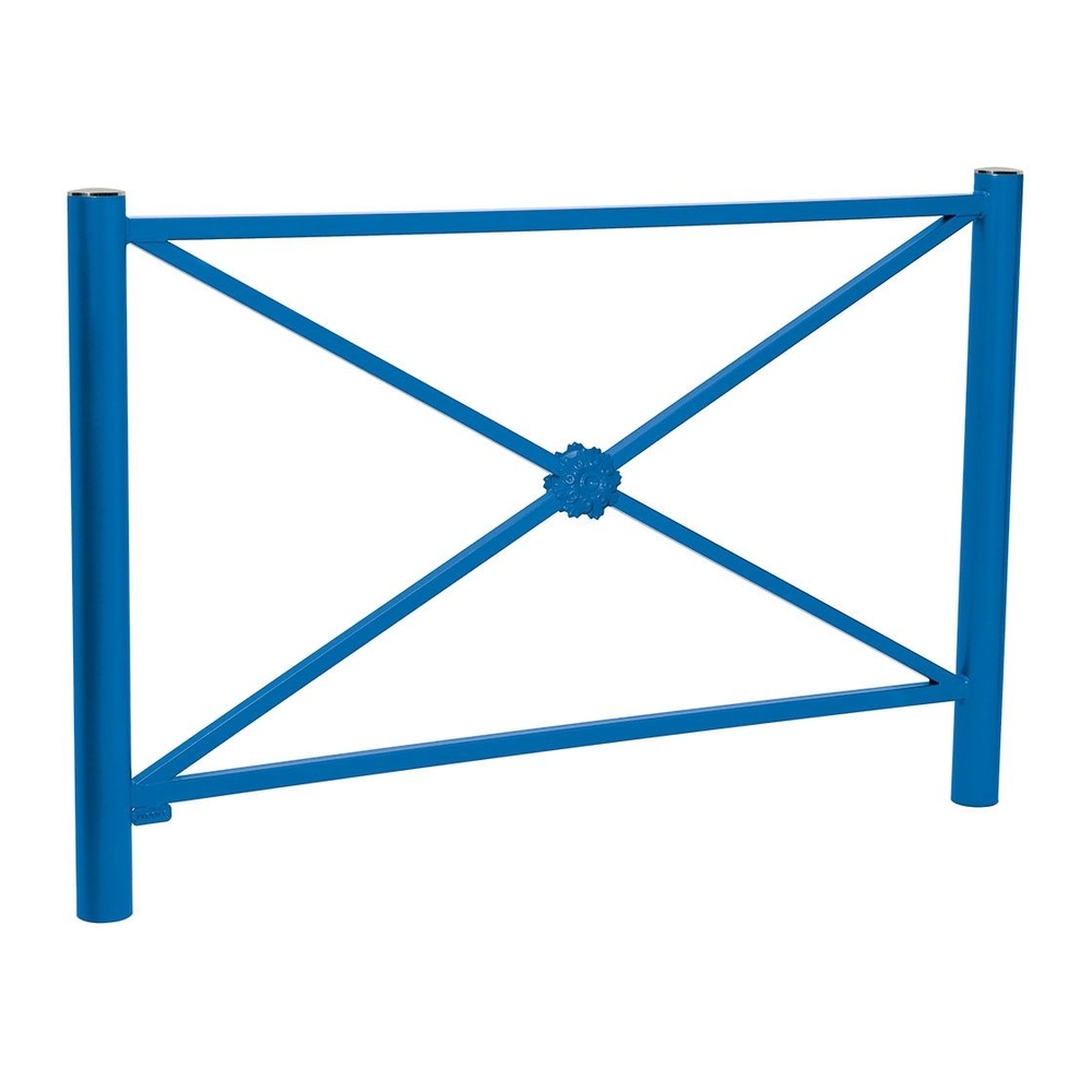 Barrière Province Inox brossé RAL5010 - 1572mm - Rosace - PROCITY - 206147.5010