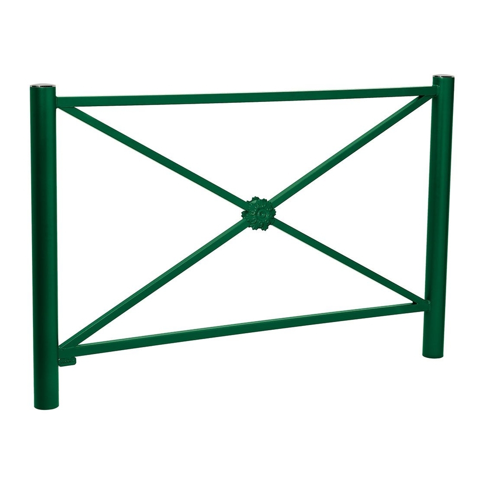 Barrière Province Inox brossé RAL6005 - 1572mm - Rosace - PROCITY - 206147.6005