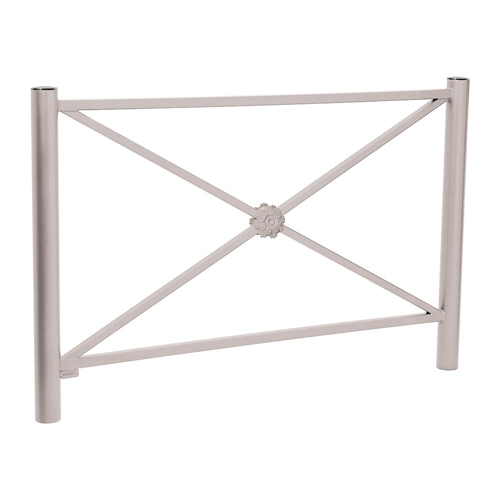 Barrière Province Inox brossé RAL7044 - 1572mm - Rosace - PROCITY - 206147.7044