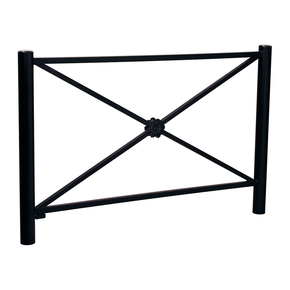 Barrière Province Inox brossé RAL9005 - 1572mm - Rosace - PROCITY - 206147.9005