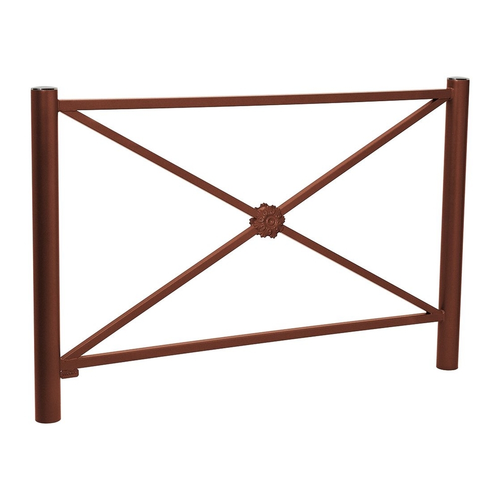 Barrière Province Inox brossé Aspect Corten - 1572mm - Rosace - PROCITY - 206147.S025