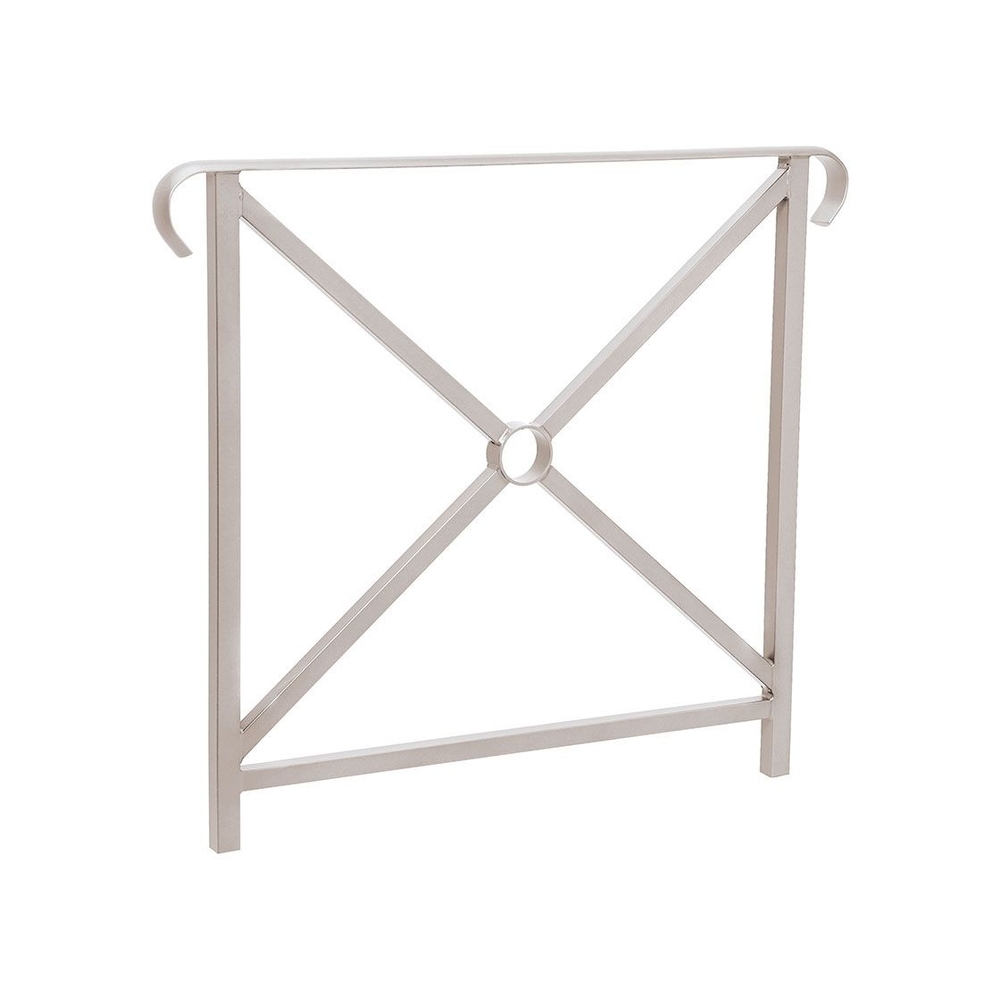 Barrière main courante Héritage RAL7044 - 800mm - Simple croix - Double crosse - PROCITY - 206150.7044